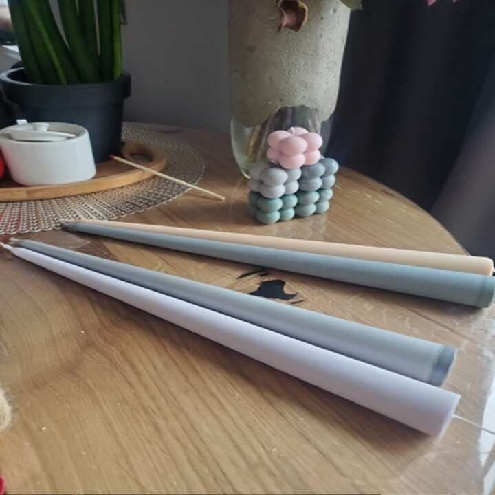 أكريليك قالب شمعة مع رأس مستدير و طويل عصا , ناعم بلاستيك شمعة صنع أداة , DIY زينة الزفاف هدية