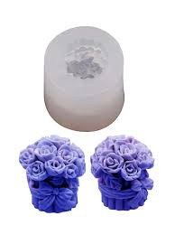 قالب سيليكون DIY بتصميم زهرة قطعة واحدة