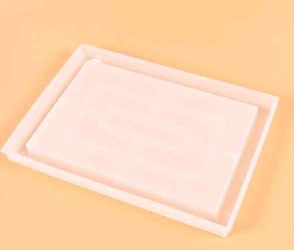 قالب سيليكون DIY مربع قطعة واحدة