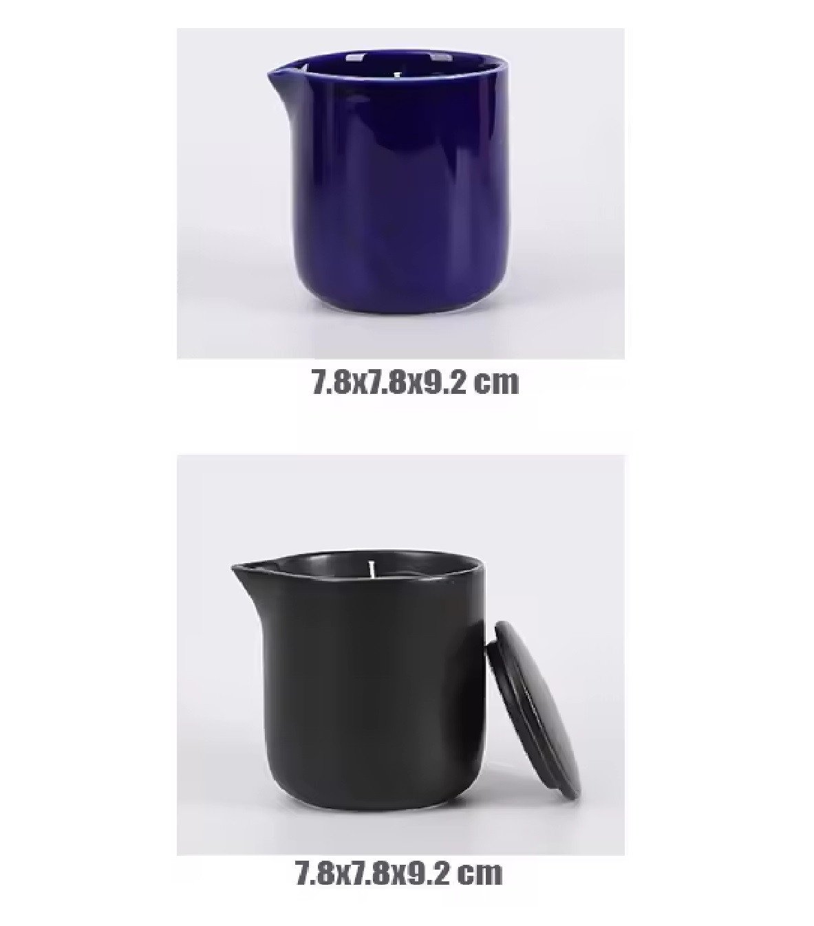 برطمانات شمع سيراميك للزيوت العطرية، برطمانات شمع تدليك فارغة مع فوهة