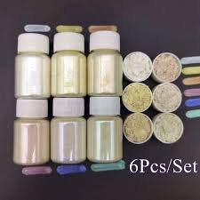 6 ألوان 25 مل / زجاجة الحرباء الكروم مسحوق الراتنج الصباغ سيمفونية حورية البحر الميكا مسحوق الايبوكسي الراتنج صبغ ماكياج مسمار الفن الديكور مستلزمات صناعة المجوهر