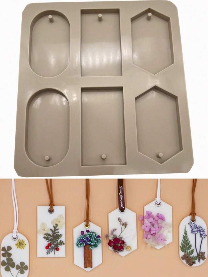 1 قطعة قالب سيليكون صناعة معطرات وأقراص قوالب حلي معلقة قوالب الشمع قوالب صابون زهور الاكسسوارات الحرفية قالب الصابون اليدوية